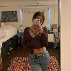 Charlotte Russe Glittery top